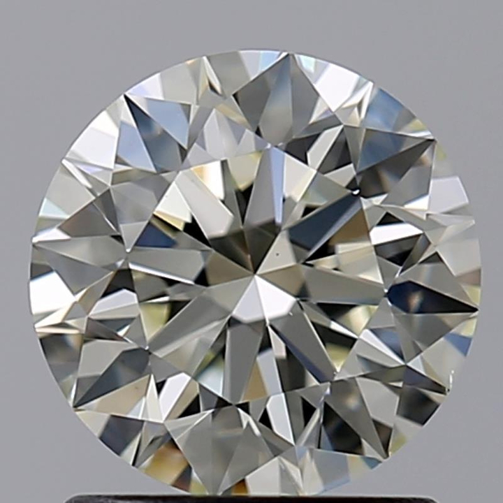 1.24 Carat Round Loose Diamond, J, VS1, Super Ideal, GIA Certified
