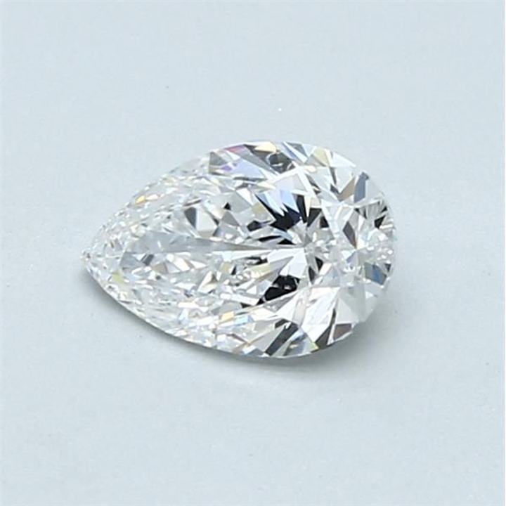 0.50 Carat Pear Loose Diamond, D, SI2, Ideal, GIA Certified | Thumbnail