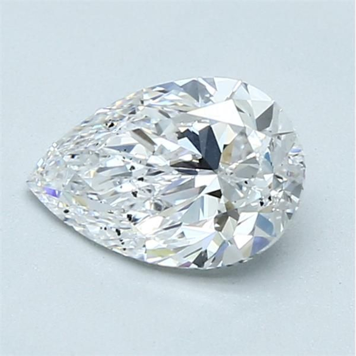 1.01 Carat Pear Loose Diamond, D, SI2, Super Ideal, GIA Certified
