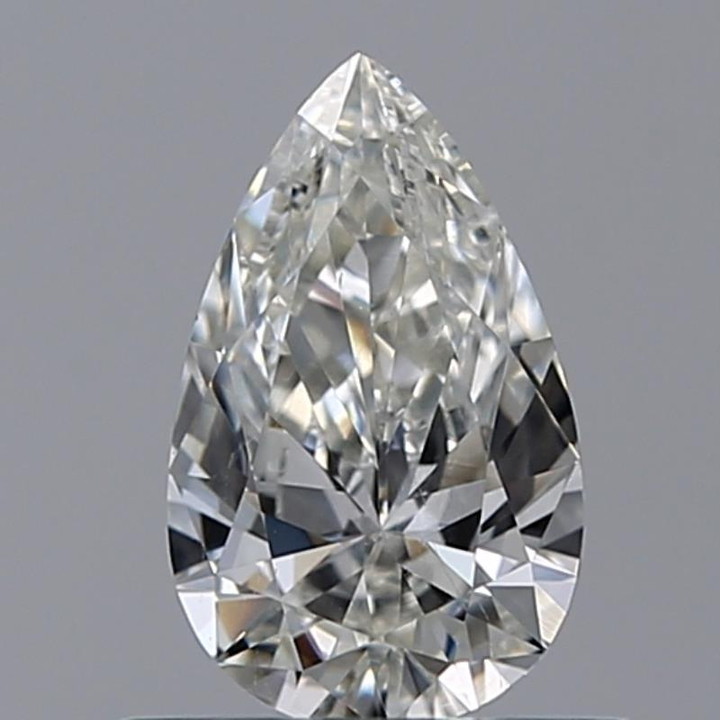 0.50 Carat Pear Loose Diamond, H, SI1, Ideal, GIA Certified
