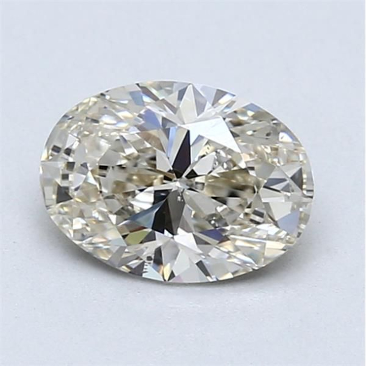 1.21 Carat Oval Loose Diamond, L FAINT BROWN, SI1, Super Ideal, GIA Certified | Thumbnail