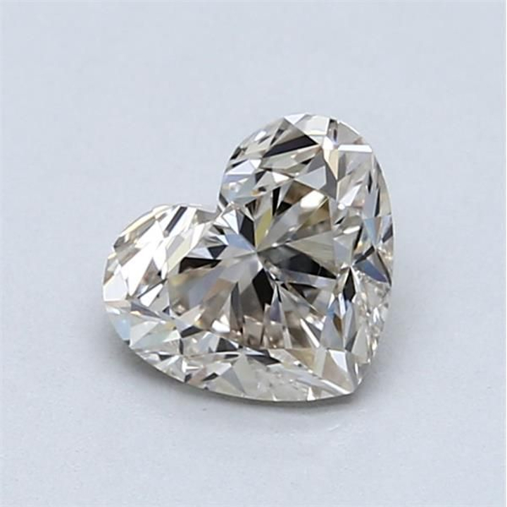 0.91 Carat Heart Loose Diamond, M Faint Brown, SI1, Ideal, GIA Certified | Thumbnail