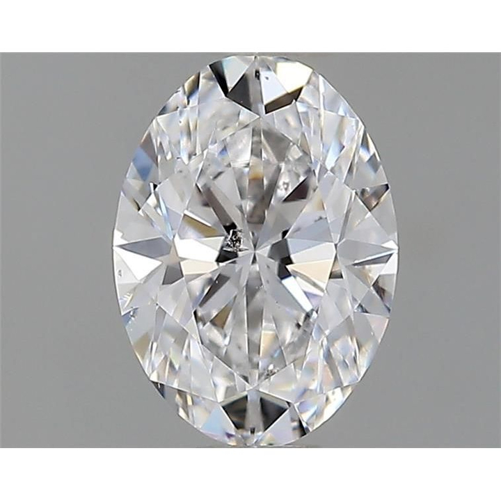 0.56 Carat Oval Loose Diamond, D, SI1, Super Ideal, GIA Certified | Thumbnail