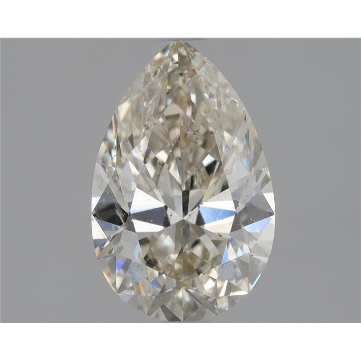 1.50 Carat Pear Loose Diamond, L Faint Brown, SI1, Super Ideal, GIA Certified