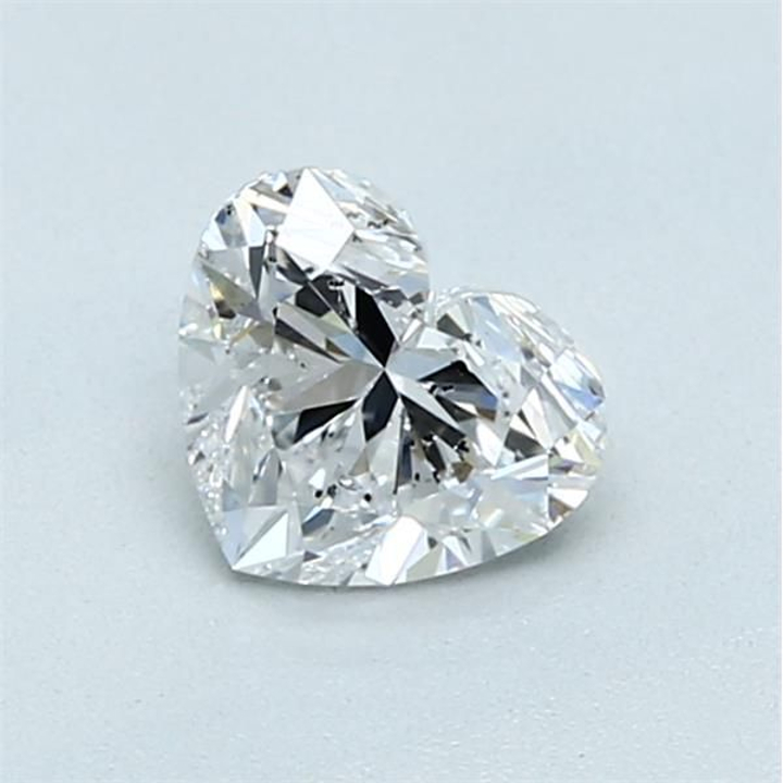 0.72 Carat Heart Loose Diamond, D, SI2, Ideal, GIA Certified