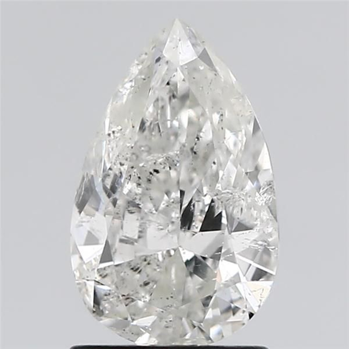 1.50 Carat Pear Loose Diamond, H, I2, Ideal, GIA Certified | Thumbnail