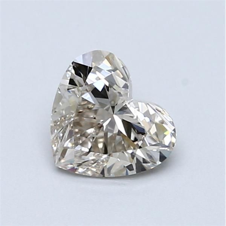 0.73 Carat Heart Loose Diamond, M FAINT BROWN, VVS1, Super Ideal, GIA Certified | Thumbnail