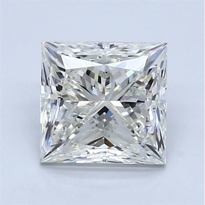 1.91 Carat Princess Loose Diamond, J, SI2, Ideal, GIA Certified | Thumbnail
