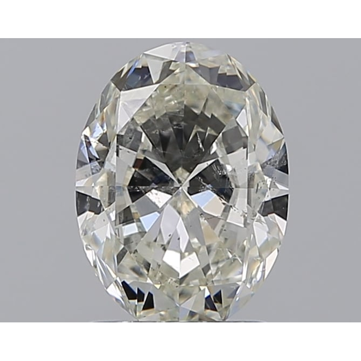 1.51 Carat Oval Loose Diamond, J, SI2, Super Ideal, GIA Certified | Thumbnail