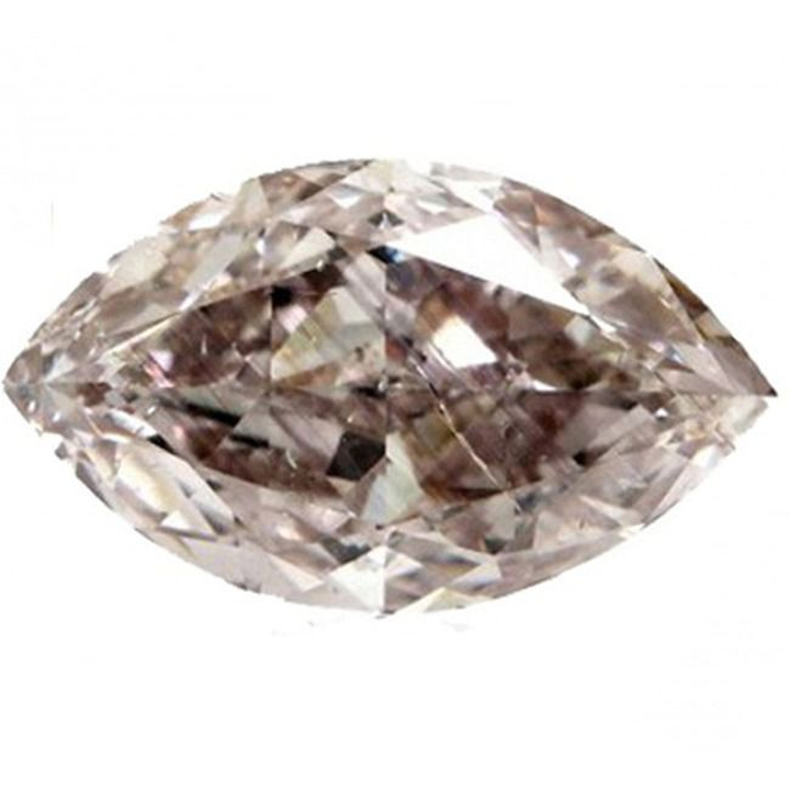 1.01 Carat Marquise Loose Diamond, Fancy Pinkish Brown, SI2, Ideal, GIA Certified | Thumbnail