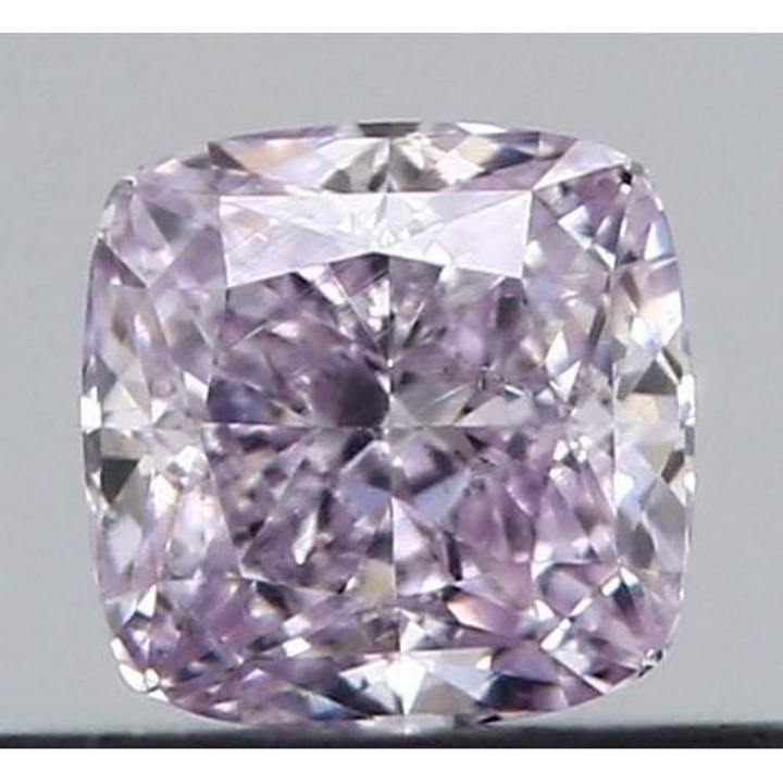 0.31 Carat Cushion Loose Diamond, Light Pink Purple, SI2, Excellent, GIA Certified | Thumbnail