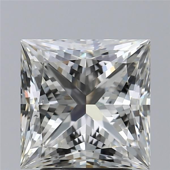 3.03 Carat Princess Loose Diamond, J, SI1, Super Ideal, GIA Certified | Thumbnail
