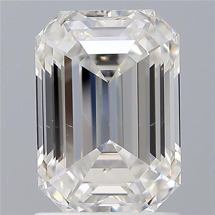 1.50 Carat Emerald Loose Diamond, F, VS2, Super Ideal, GIA Certified | Thumbnail
