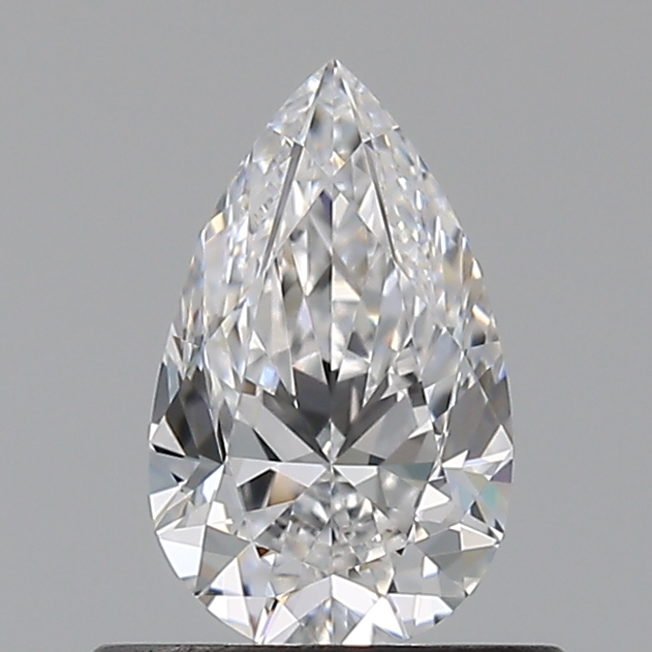 0.50 Carat Pear Loose Diamond, D, VVS1, Super Ideal, GIA Certified