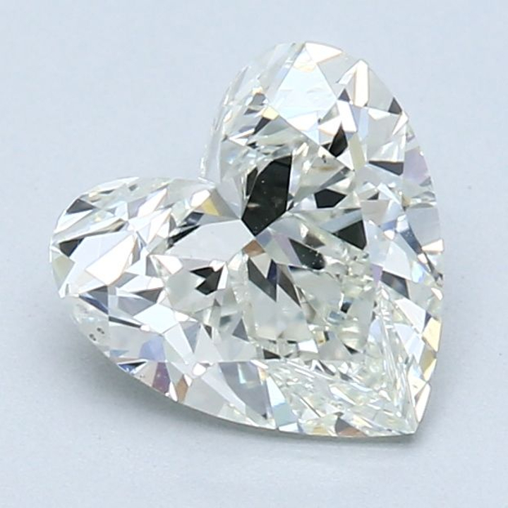 1.51 Carat Heart Loose Diamond, H, SI2, Ideal, GIA Certified