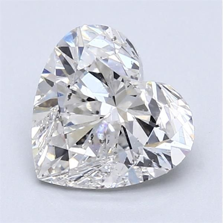 2.01 Carat Heart Loose Diamond, E, SI1, Ideal, GIA Certified | Thumbnail