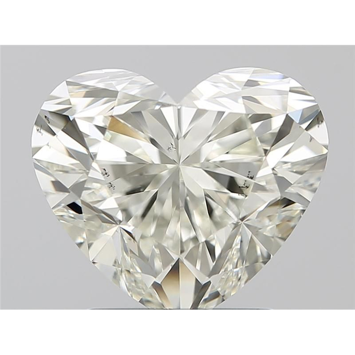 2.00 Carat Heart Loose Diamond, L, VS2, Super Ideal, GIA Certified