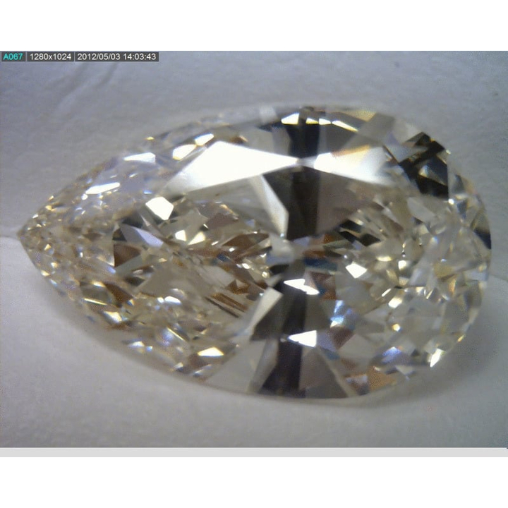 5.16 Carat Pear Loose Diamond, H, VS2, Super Ideal, EGL Certified | Thumbnail