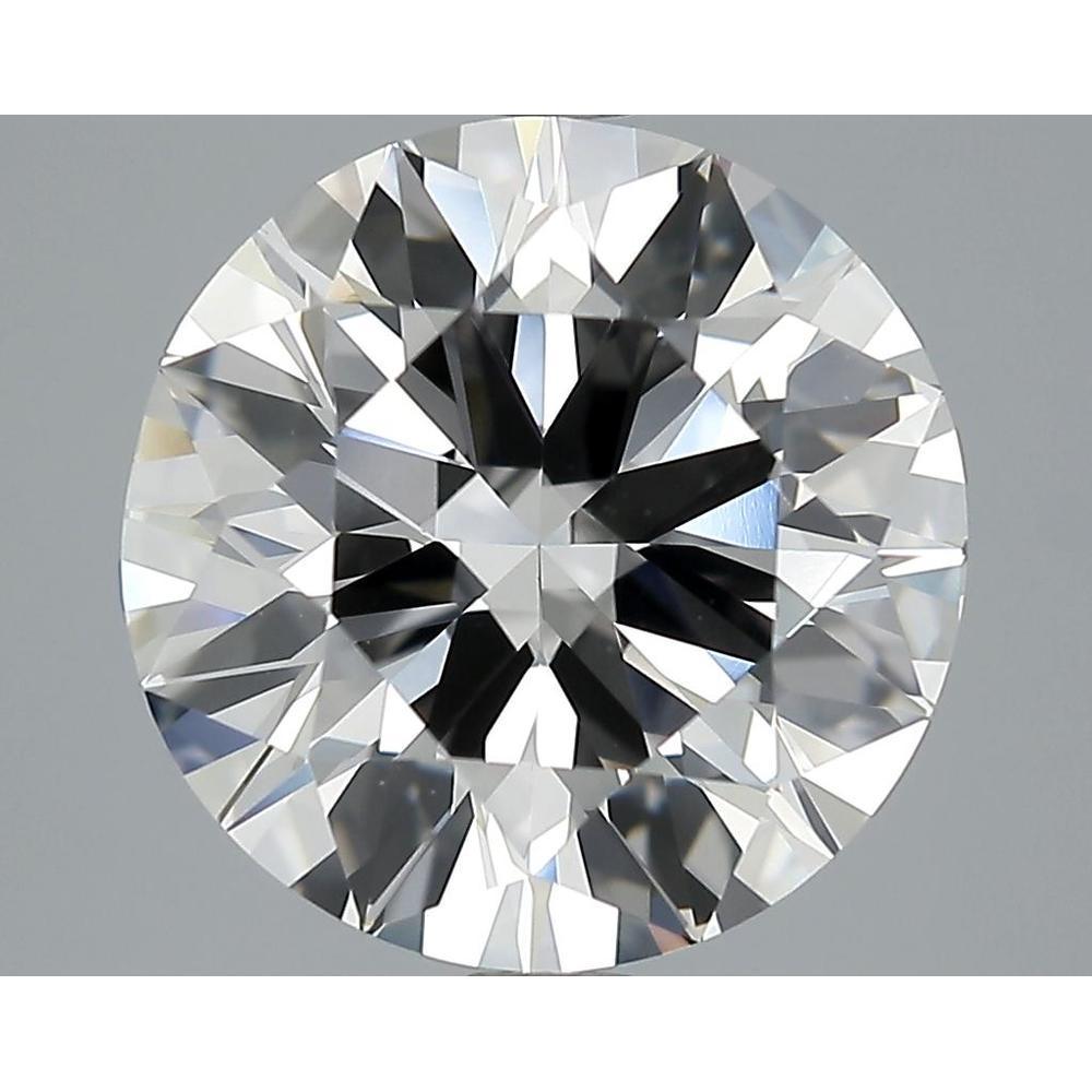 5.01 Carat Round Loose Diamond, H, IF, Ideal, HRD Certified