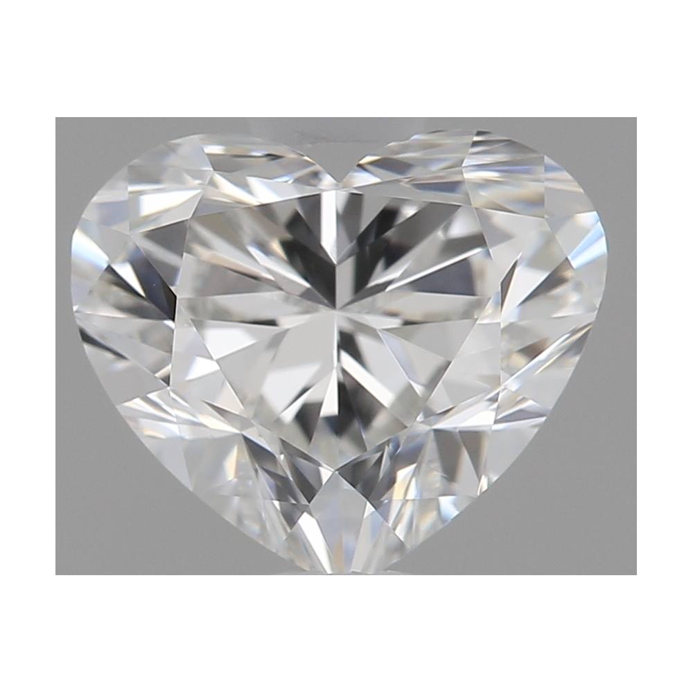 0.80 Carat Heart Loose Diamond, F, VVS2, Super Ideal, GIA Certified