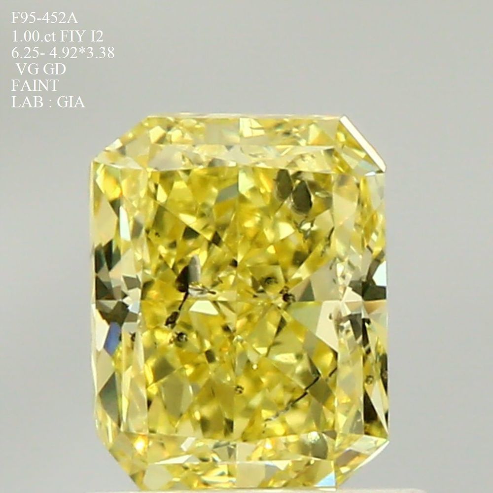 1.00 Carat Radiant Loose Diamond, , I2, Ideal, GIA Certified | Thumbnail