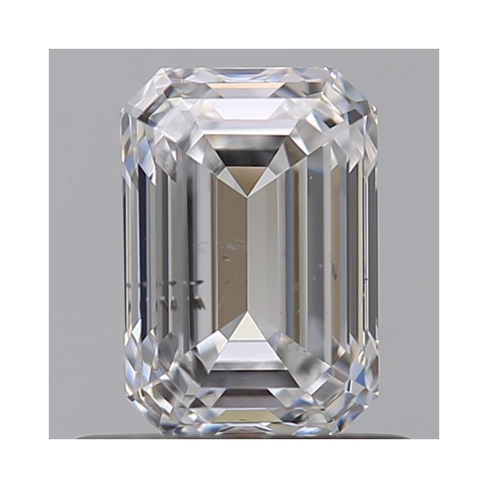 0.72 Carat Emerald Loose Diamond, D, SI1, Super Ideal, GIA Certified | Thumbnail
