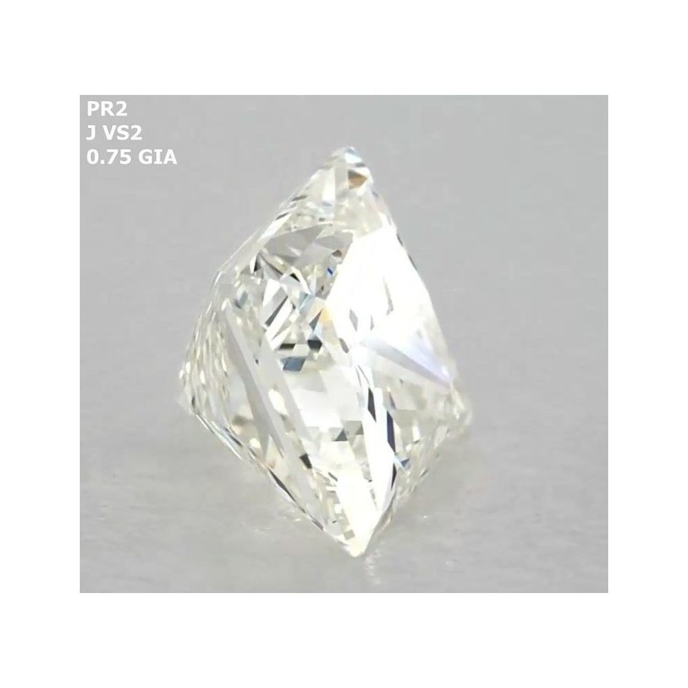 0.75 Carat Princess Loose Diamond, J, VS2, Very Good, GIA Certified | Thumbnail