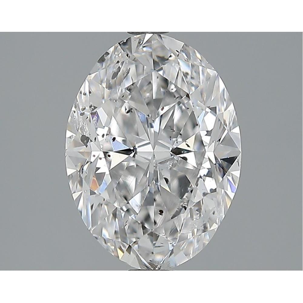 3.01 Carat Oval Loose Diamond, E, SI2, Ideal, GIA Certified | Thumbnail