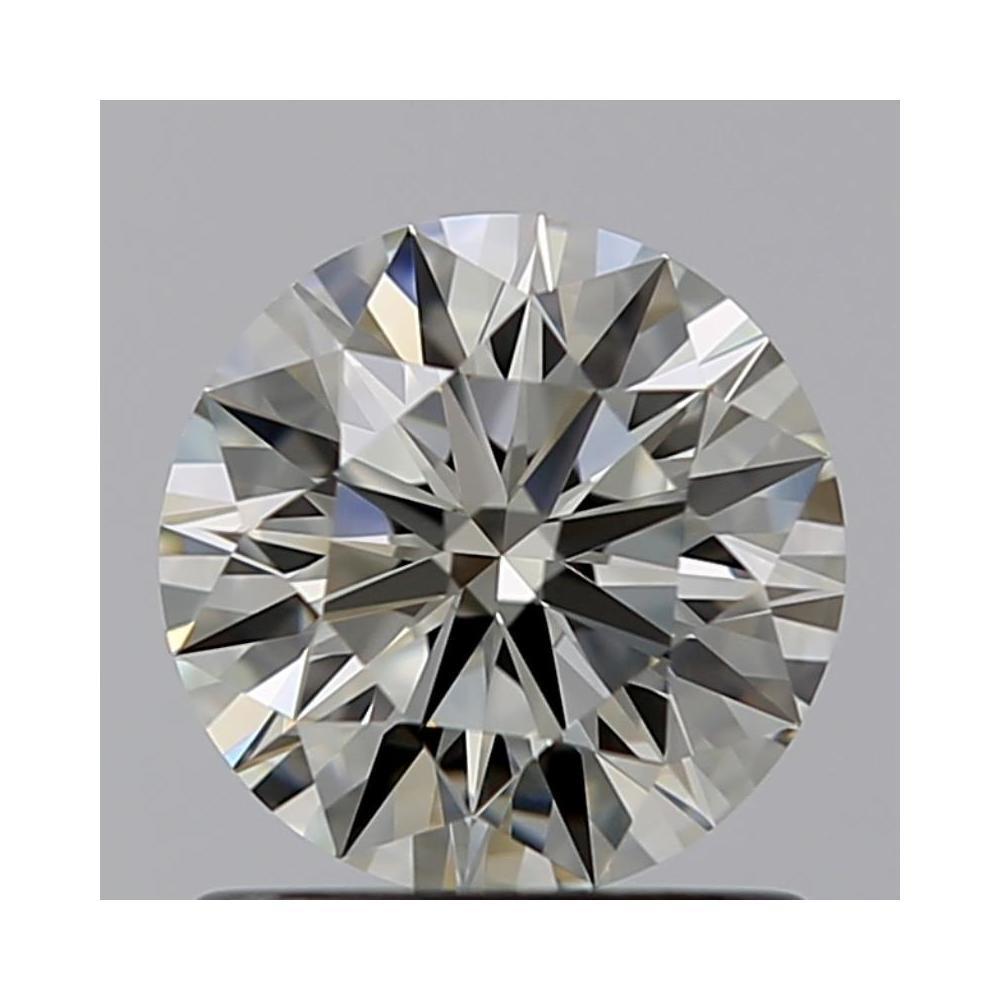 0.90 Carat Round Loose Diamond, K, VVS1, Super Ideal, GIA Certified