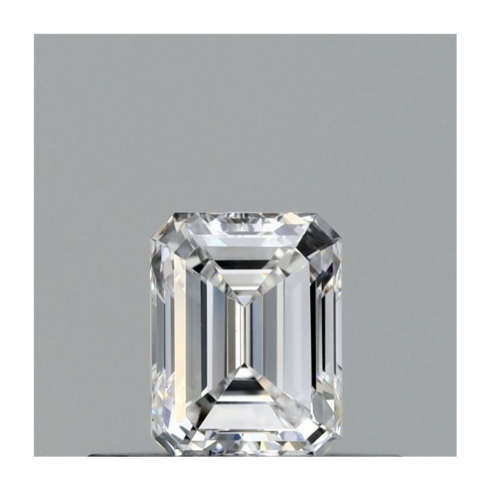 0.37 Carat Emerald Loose Diamond, D, VVS2, Ideal, GIA Certified | Thumbnail