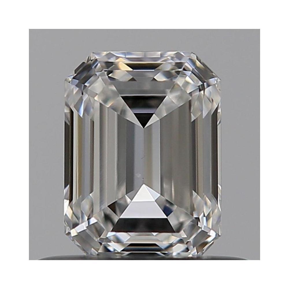 0.51 Carat Emerald Loose Diamond, F, VVS2, Ideal, GIA Certified | Thumbnail
