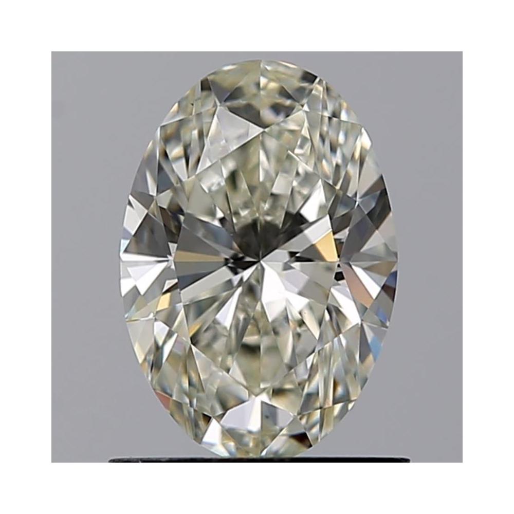 1.00 Carat Oval Loose Diamond, J, VVS2, Ideal, GIA Certified