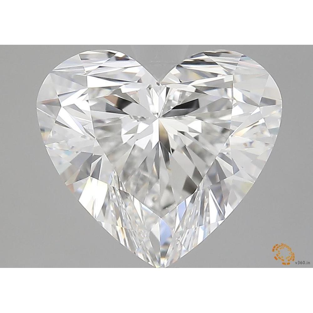 5.01 Carat Heart Loose Diamond, F, VS1, Super Ideal, GIA Certified | Thumbnail