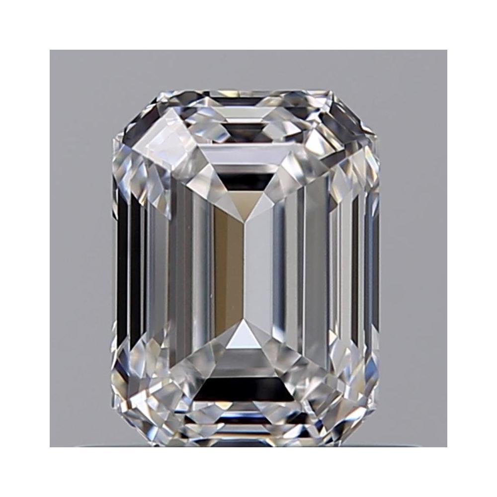 0.62 Carat Emerald Loose Diamond, D, IF, Ideal, GIA Certified | Thumbnail