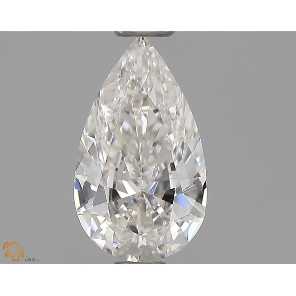 0.52 Carat Pear Loose Diamond, H, VS2, Ideal, GIA Certified