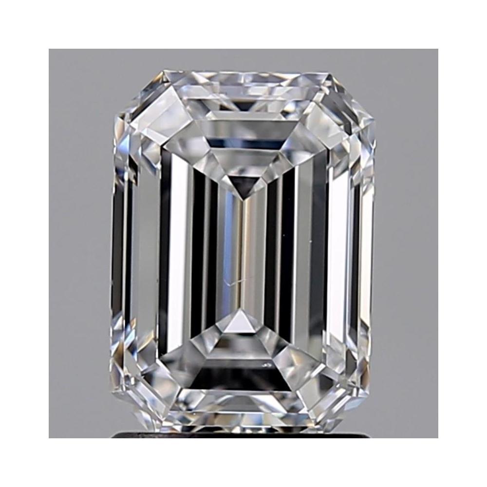1.50 Carat Emerald Loose Diamond, D, VS2, Super Ideal, GIA Certified | Thumbnail