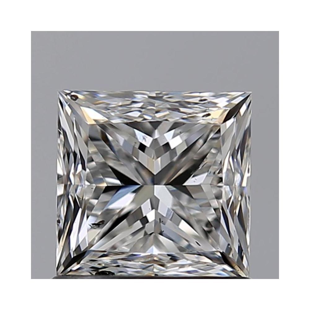 1.00 Carat Princess Loose Diamond, F, SI2, Excellent, GIA Certified