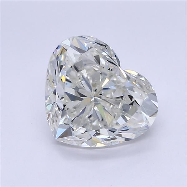 2.50 Carat Heart Loose Diamond, G, VS2, Ideal, GIA Certified