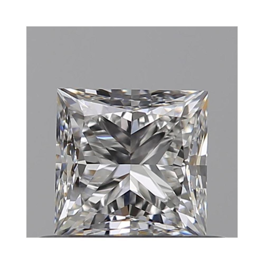 0.52 Carat Princess Loose Diamond, F, VVS2, Ideal, GIA Certified | Thumbnail