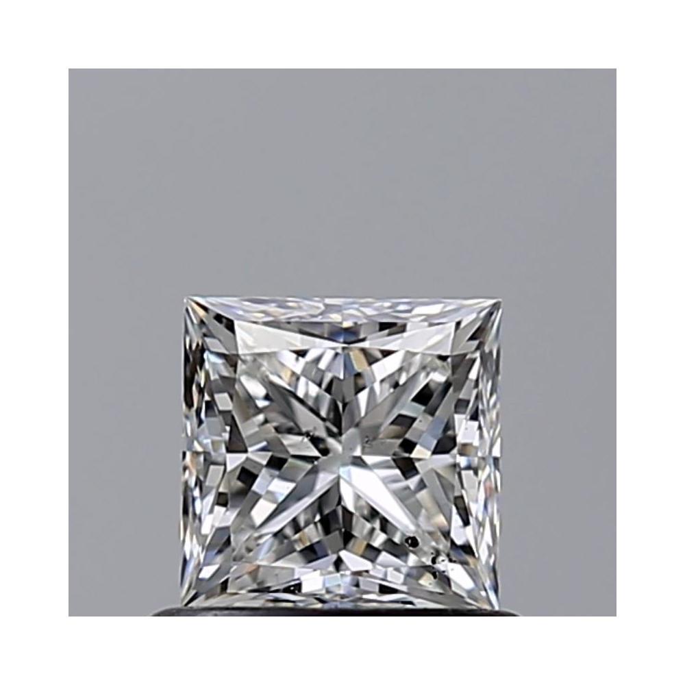 0.70 Carat Princess Loose Diamond, H, SI1, Ideal, GIA Certified