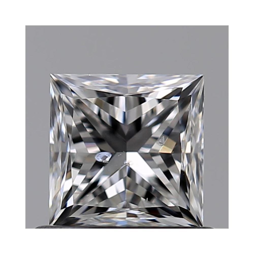 0.70 Carat Princess Loose Diamond, F, SI2, Very Good, GIA Certified | Thumbnail