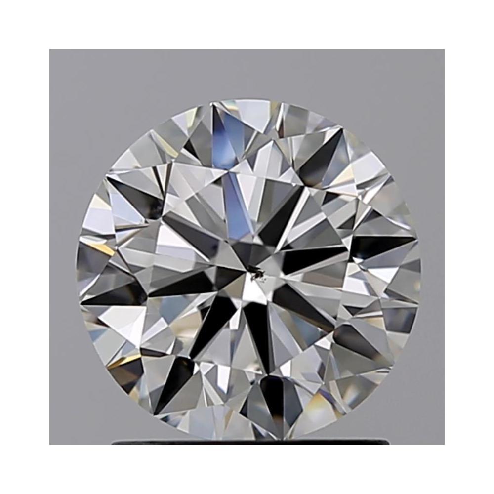 1.57 Carat Round Loose Diamond, H, SI1, Super Ideal, GIA Certified | Thumbnail