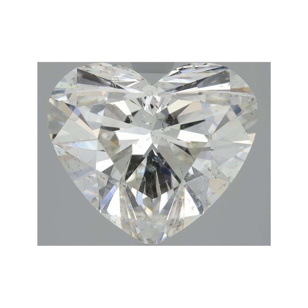 3.14 Carat Heart Loose Diamond, I, SI2, Super Ideal, GIA Certified | Thumbnail