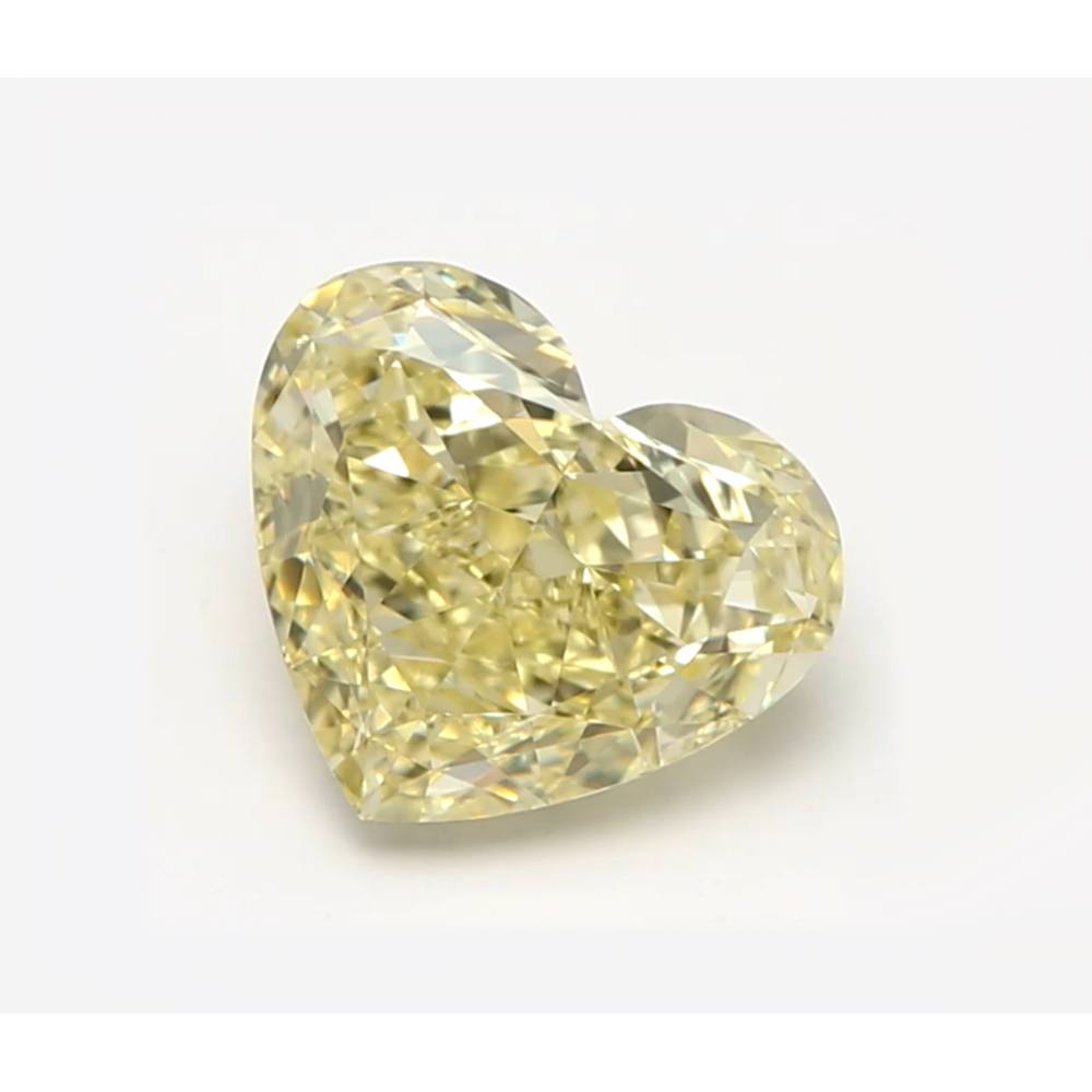0.90 Carat Heart Loose Diamond, FCY, VVS1, Excellent, GIA Certified | Thumbnail