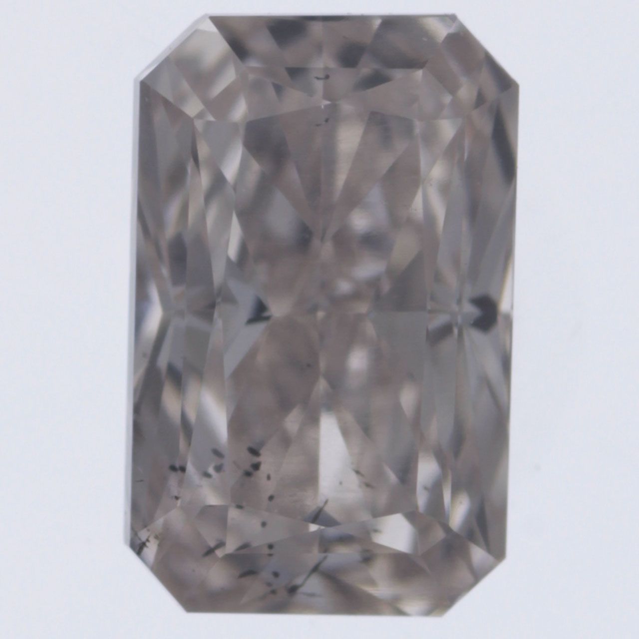 0.49 Carat Radiant Loose Diamond, Fancy Light Brown, SI2, Good, GIA Certified | Thumbnail