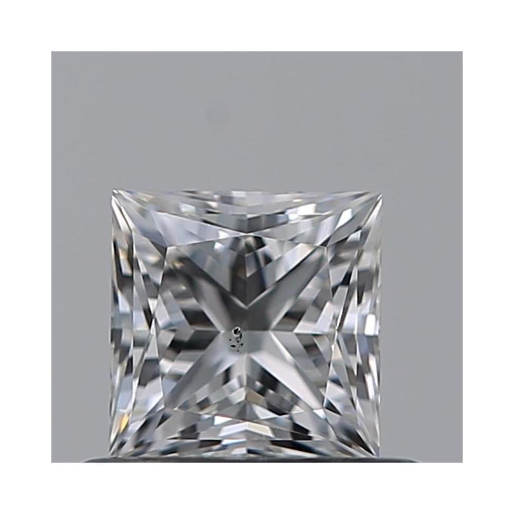 0.51 Carat Princess Loose Diamond, H, SI1, Excellent, GIA Certified | Thumbnail