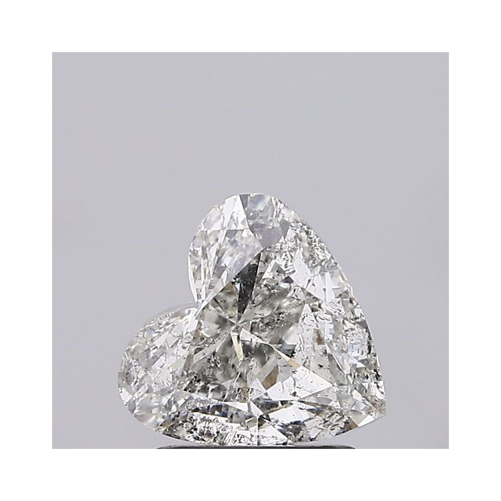 1.31 Carat Heart Loose Diamond, G, I1, Ideal, HRD Certified