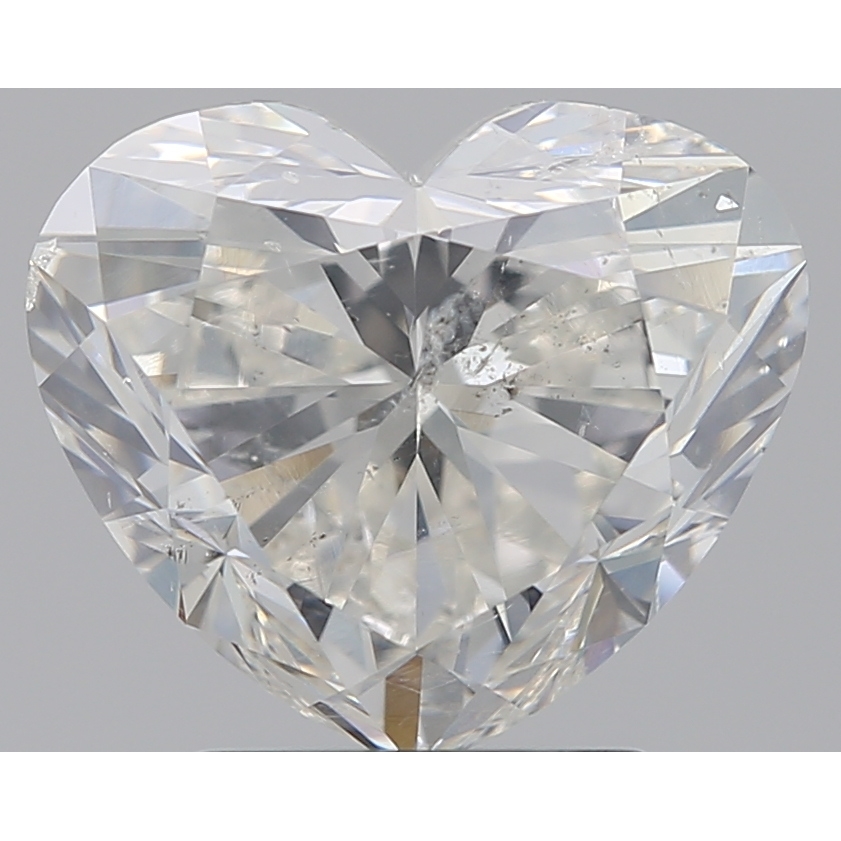 2.41 Carat Heart Loose Diamond, H, SI2, Super Ideal, HRD Certified | Thumbnail