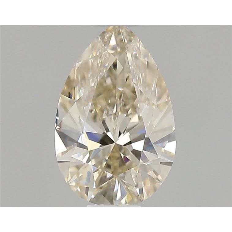 0.50 Carat Pear Loose Diamond, K Faint Brown, VVS2, Excellent, GIA Certified | Thumbnail