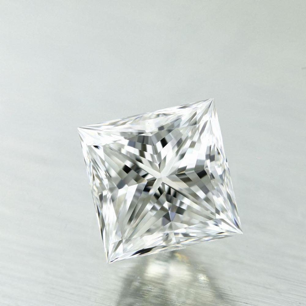0.70 Carat Princess Loose Diamond, F, VVS2, Super Ideal, GIA Certified | Thumbnail